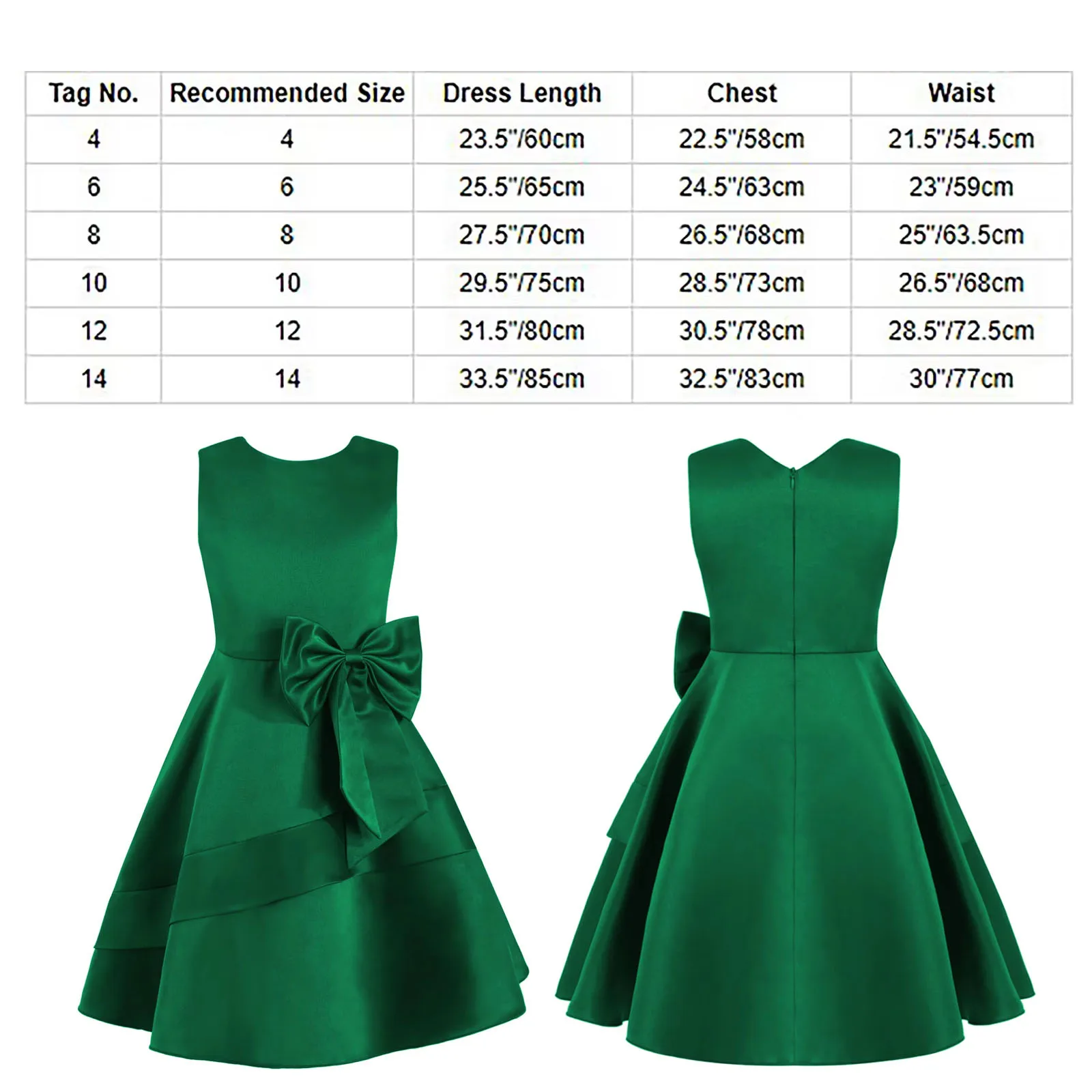 Abito da ragazza di fiore per bambini Elegante abito da damigella d'onore junior in raso senza maniche con perline lucide Bowknot Decor Abiti da ballo a-line