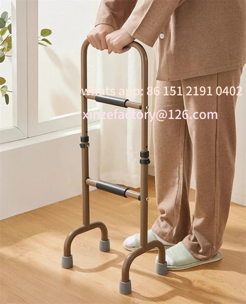 درابزين مساعد قابل للتخصيص، إطار مساعدة متنقل أوروبي، أثاث كبير من الألومنيوم الحديث، حاجز بجانب السرير مصنوع من خليط معدني لكبار السن