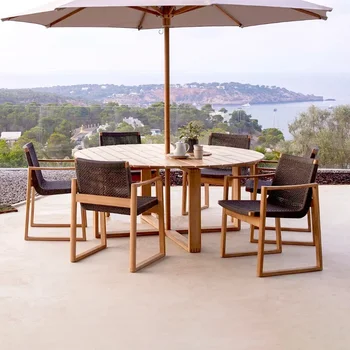 For Outdoor Table And Chair Set Modern Courtyard Garden Waterproof Durable Furniture