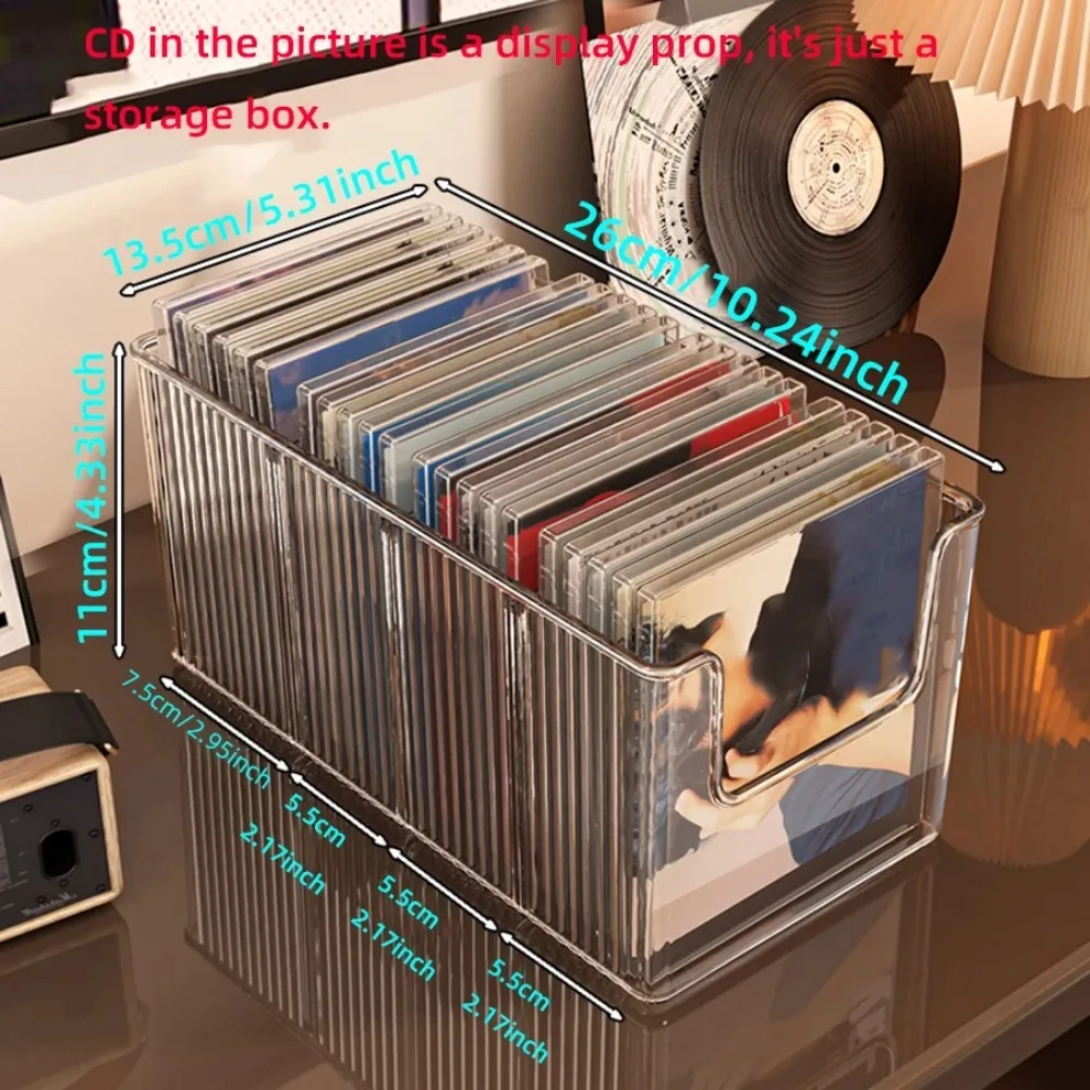 CD disc rack desktop disc black vinyl record magnetic tape display storage rack collection storage album storage box