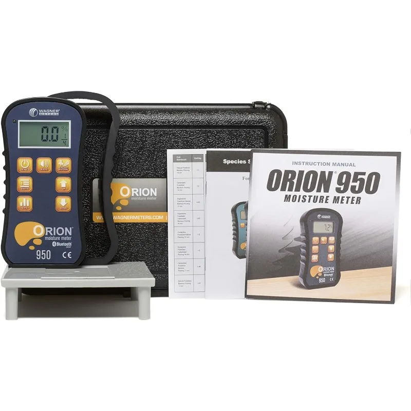 950 Pinless Wood Moisture Meter | Backlit Screen, Non-Destructive, Drywall, Lumber Moisture Tester