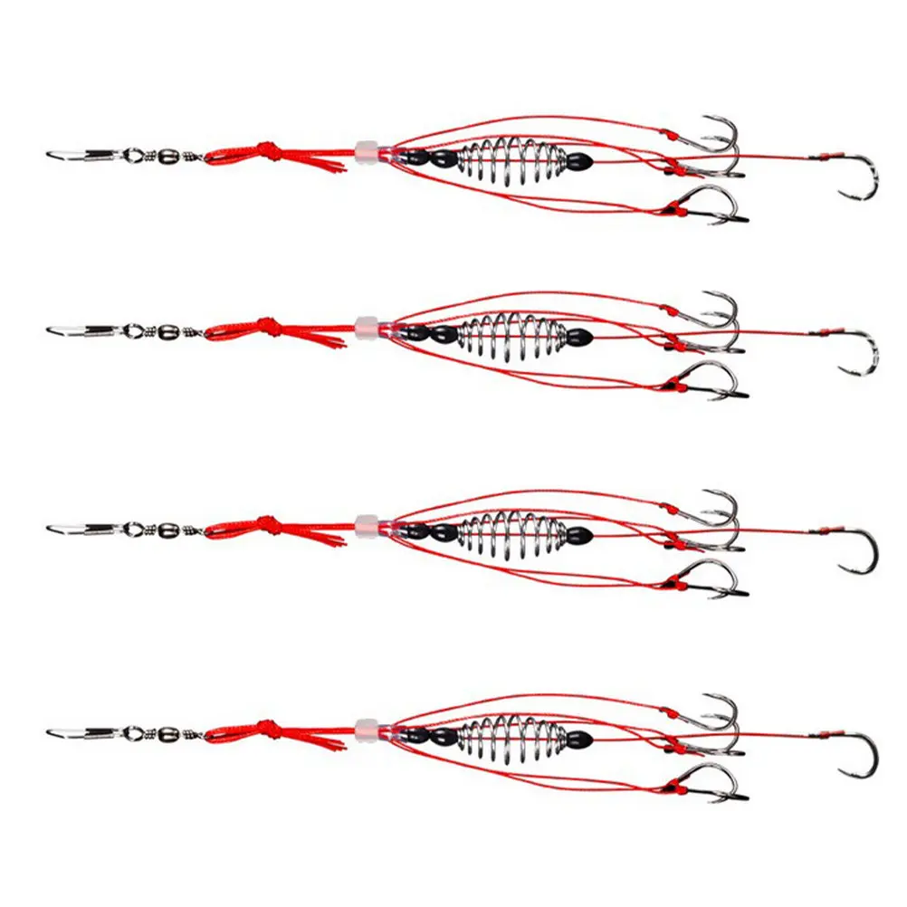 

Набор из 4 шт. пружинных кормушек для карповой рыбалки, высокопрочная проволока из высокоуглеродистой стали, устойчивая к размыву, для грубой рыбалки, подходит для ловли на траву