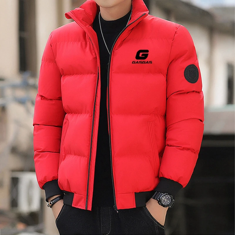 Thick Men New Warm Parka Jackets Winter Casual Men\'s Outwear Coats Motorcycles GasGas Male Windbreak Cotton Padded Down Jacket