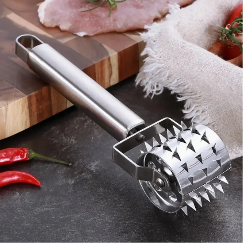 

1Pcs Stainless Steel Meat Tenderizer Chopper Roller Hammer For Steak Knock-Sided Pork Pounders Cooking Kitchen Tools