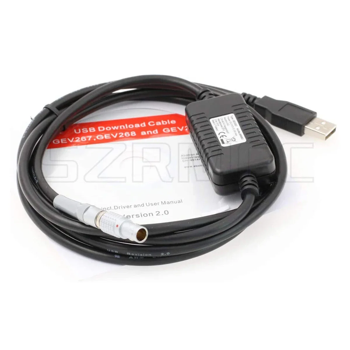 GEV267 806093 0B 5 pin Male to USB Data Cable for Leica Viva Total Stations and DNA Series Digital Level Instrument