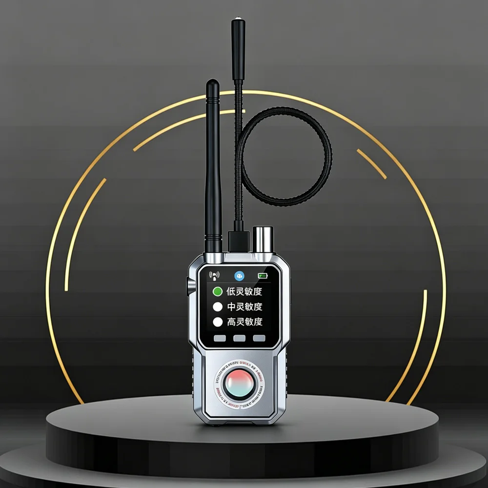 Portable Anti Spy Detector with Infrared Camera Lens Scanner & Magnetic GPS Detector, etector, etector, hidden camera detection