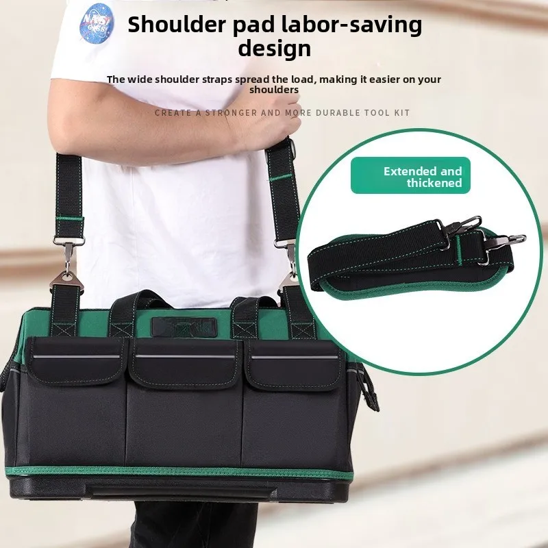 Large Oxford Cloth Kit Tool Bag Multifunctional Repair Hardware Electrician Bag Thickened Wear-resistant Storage Bag