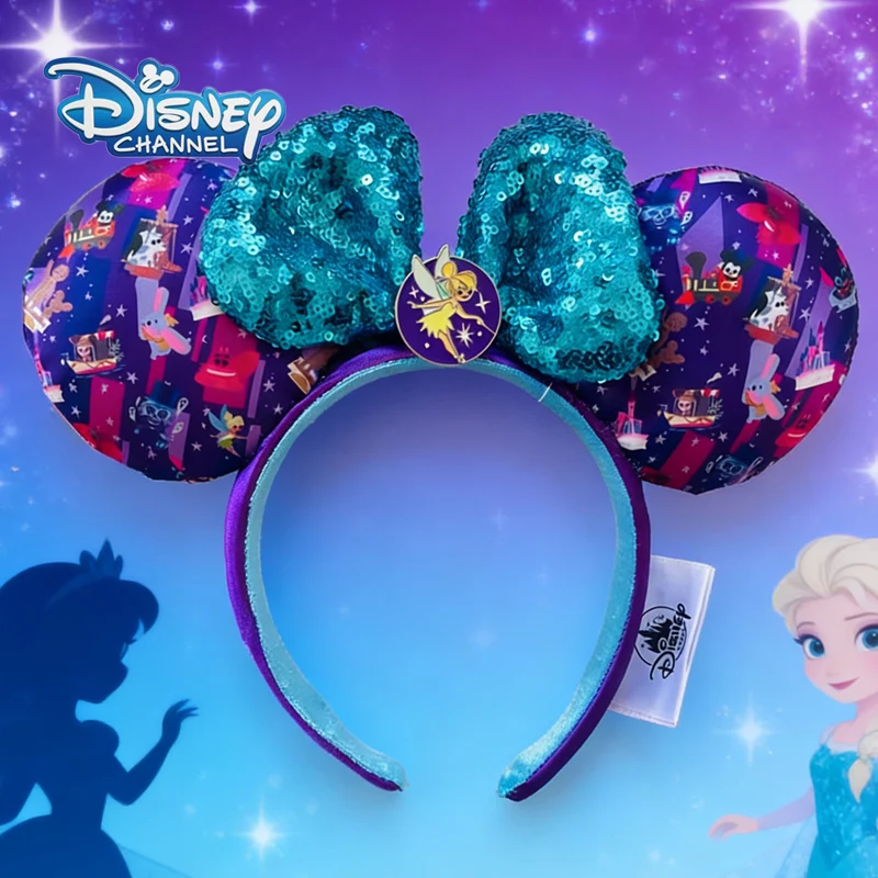 disneyland-ear-cartoon-tinker-bell-headband-mickey-ears-sequin-bow-metal-emblem-adults-children-purple