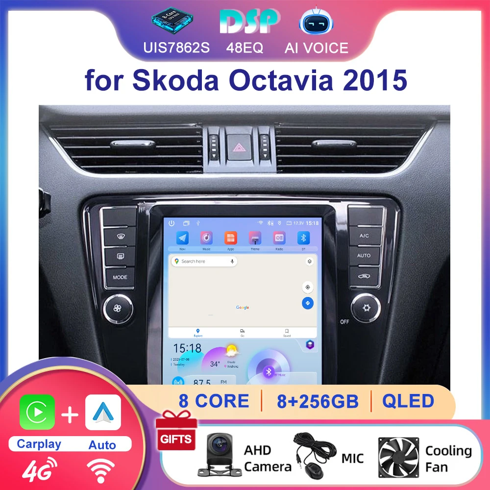 Touch Screen 4G DSP BT RDS Carplay GPS Stereo Android Radio 9.7
