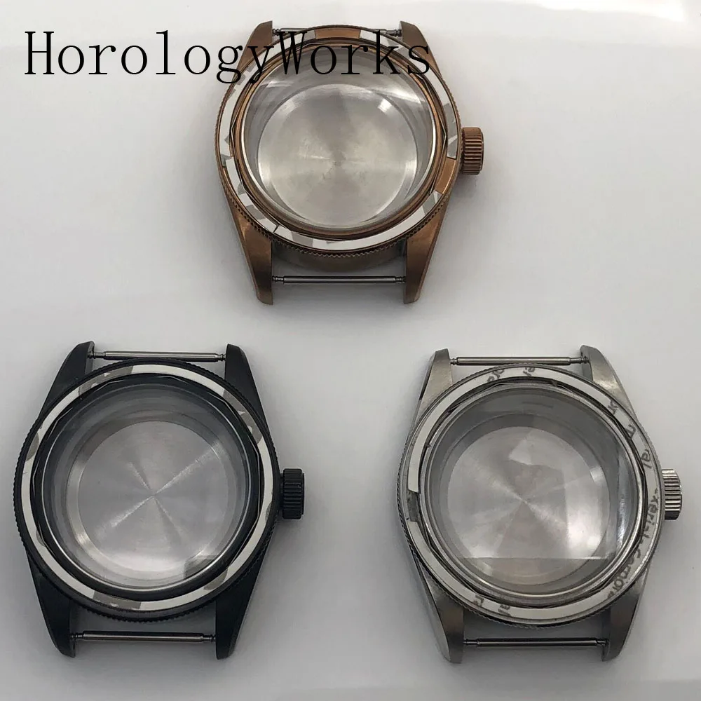 

Корпус 41 мм, сапфировое стекло, подходит для механизмов NH35/NH36, Miyota8205/8215/821A, ETA2836, Mingzhu2813/3804, цвет серебристый, кофейный, черный.