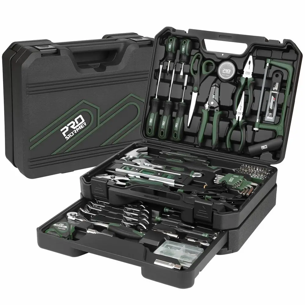 

269Piece Tool Set, Complete Tool Kit for Home, Auto and Mechanics Repair, General Household Hand Tool Box with Drawer for Men a