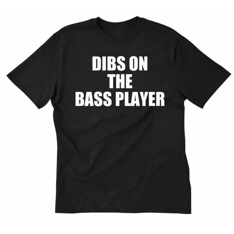 

Футболка Dibs On The Bass Player, басист, музыкант, музыкальная группа