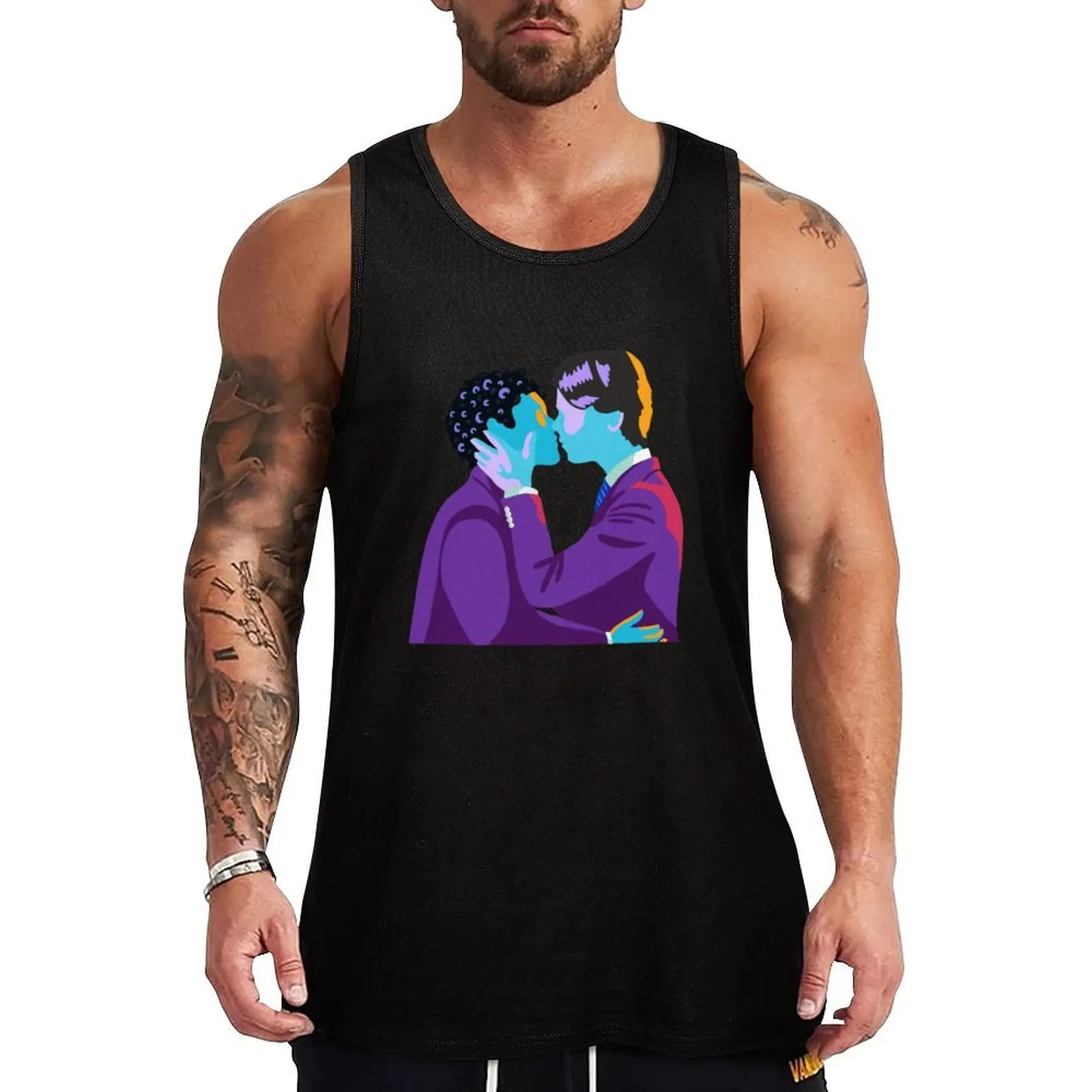 

Simon and Wilhelm Tank Top Art Print Tank Top Creative Graphic Sleeveless Shirt
