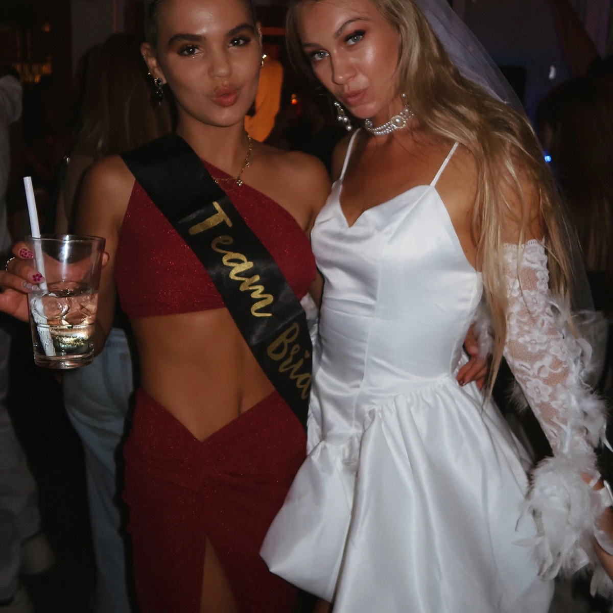 Mini Cami Basque Waist Wedding Dress Plus Size Separate Lace Long Sleeves Customized Ivory Voluminous Bubble Satin Bridal Gown