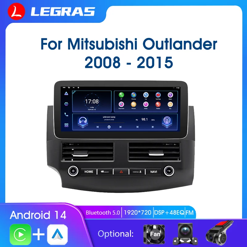 

Android Auto HD Touch Screen Intelligent Systems For Mitsubishi Outlander 2008-2015 Carpaly GPS Navi Car Radio DSP 4G WIFI Aduio