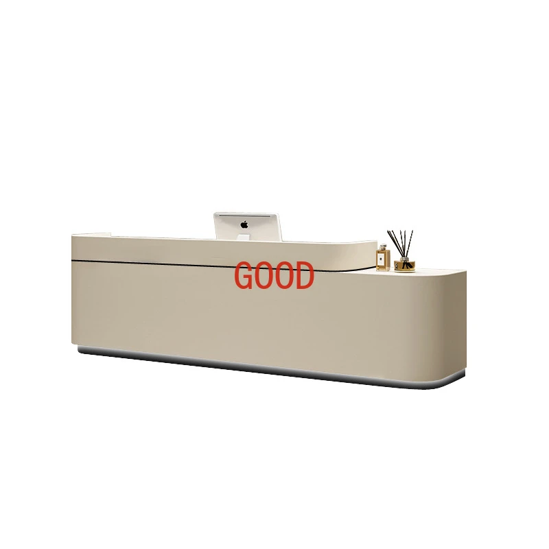 

Simple beauty front desk reception medical beauty information desk clothing barber shop bar paint checkout page
