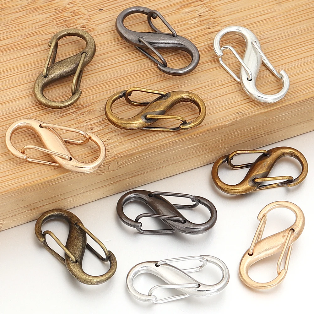10pcs Zipper Locks Zipper Pull Replacement Zipper Clips Anti Theft Double Opening Purse Lock for Backpacks Luggage Snap Hook image 6