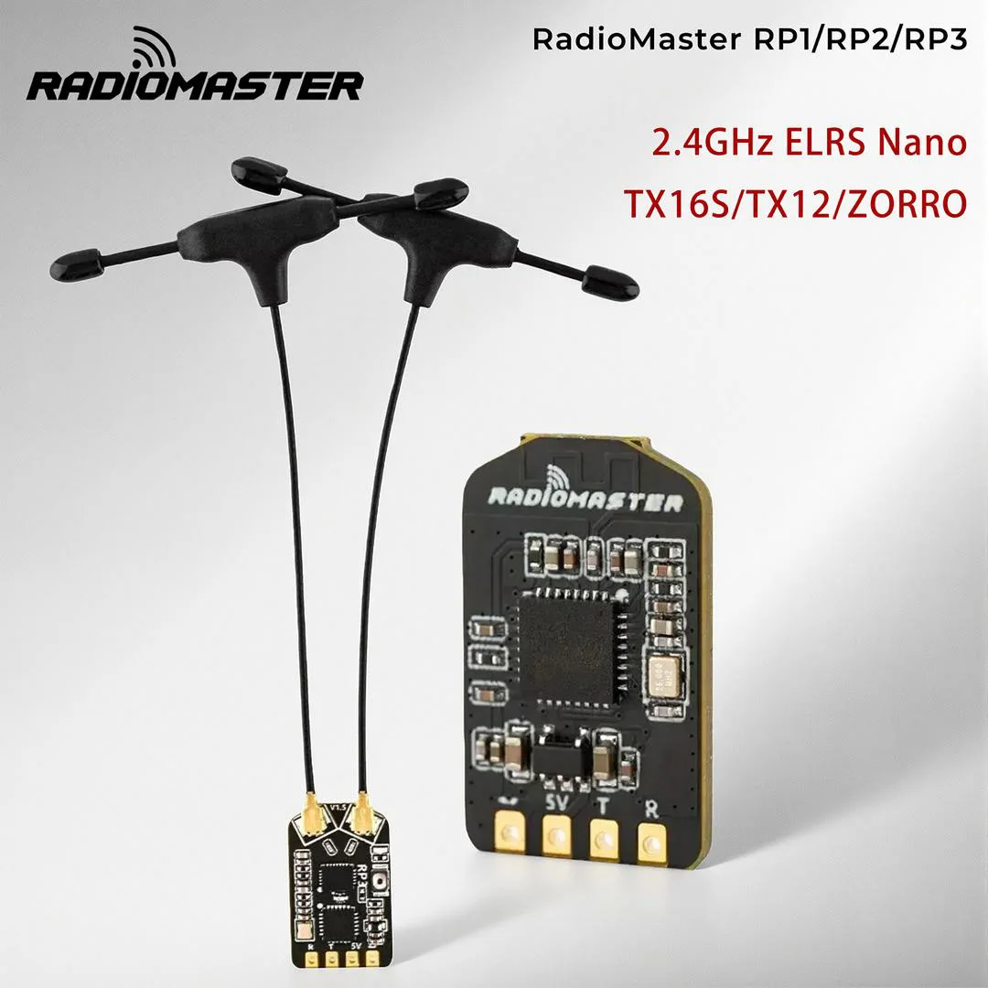 

RadioMaster RP1 RP2 RP3 Nano ELRS Receiver 2.4GHz | Special for TX16S TX12 ZORRO RC Transmitter Long Range FPV Racing Drone