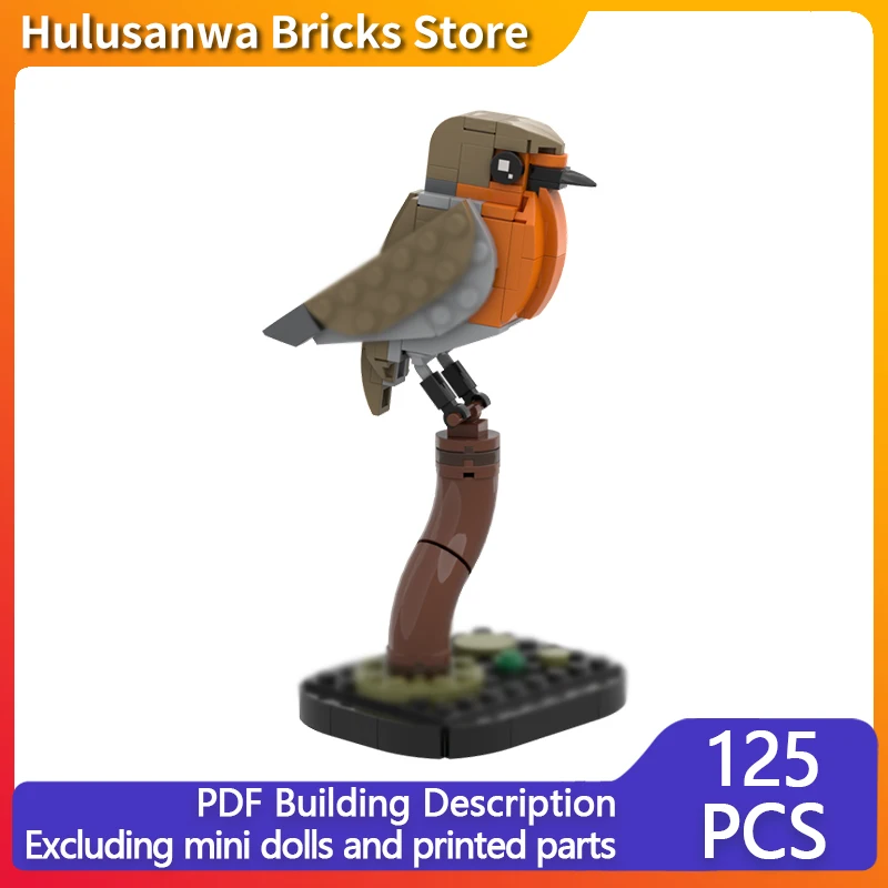 

Creators Animal Series Model MOC Building Block Robin Bird Modular Technology Gifts Holiday Assemble Children Toys Suit