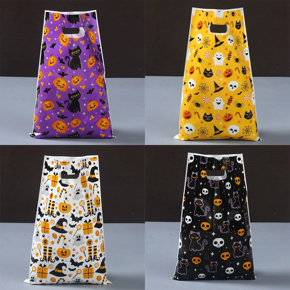 Halloween Gift Bags Happy Halloween Party Candy Cookie Bags Deocration Pumpkin Ghost Packaing Bags Black Cats Halloween Decor