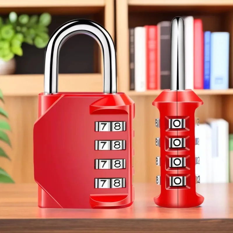 Resettable with Combination Waterproof and Heavy Duty  4 Digit Padlock Combination Padlock Outdoor 1pc Combination Lock