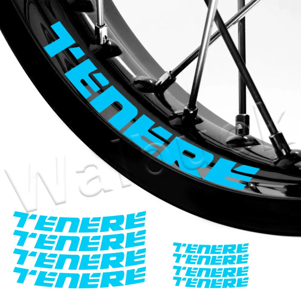 For Tenere 660 700 1200 XTZ 700Z XT1200Z Super T 700 Motorcycle Wheel Sticker Motocross Reflective Rim Decal Accessories