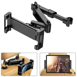 Telescopic Car Rear Pillow Phone Holder Tablet Car Stand Seat Rear Headrest Mounting Bracket for Phone Tablet 4-11 Inch