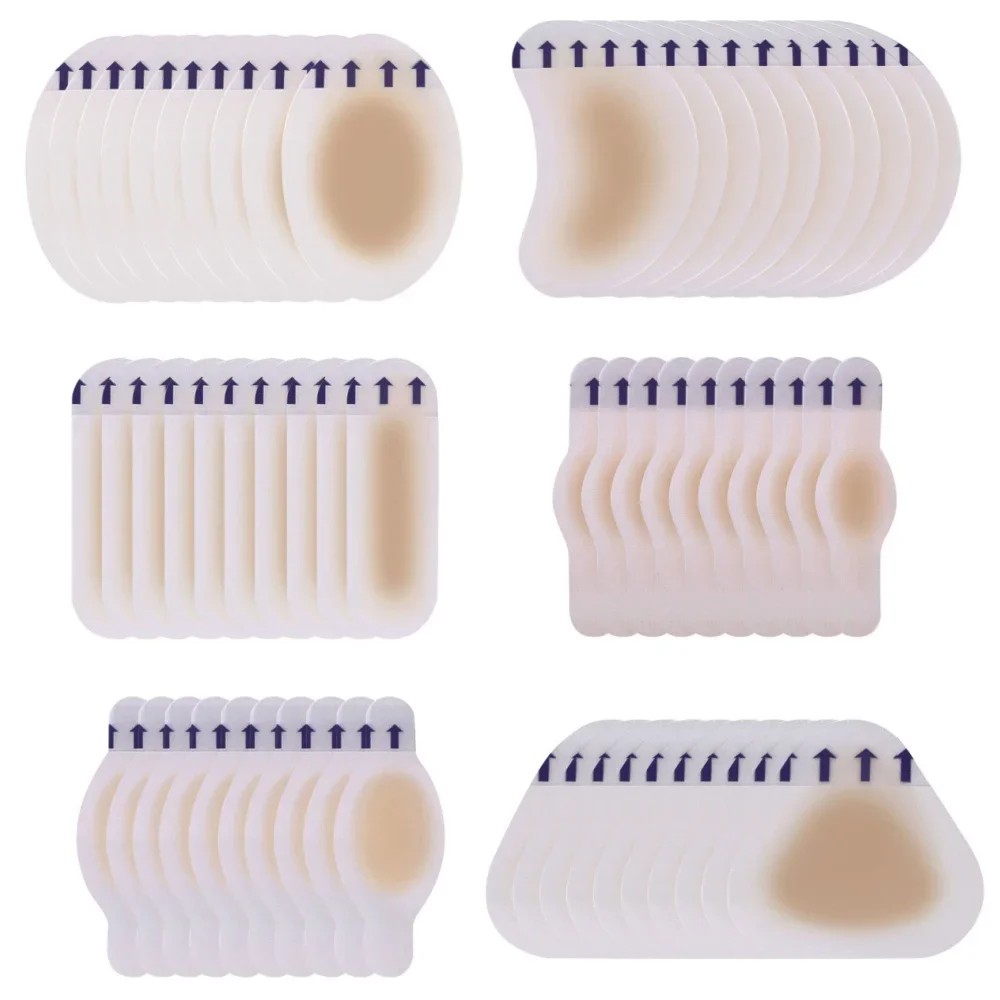 Gel-Schuhe-Aufkleber, weiche Hydrokolloid-Pads, Anti-Tragen, Fußlinderung, Schmerzen, Ballen, Hühneraugen, Schwielen, Reibungsdruck, Fersenschmerzen