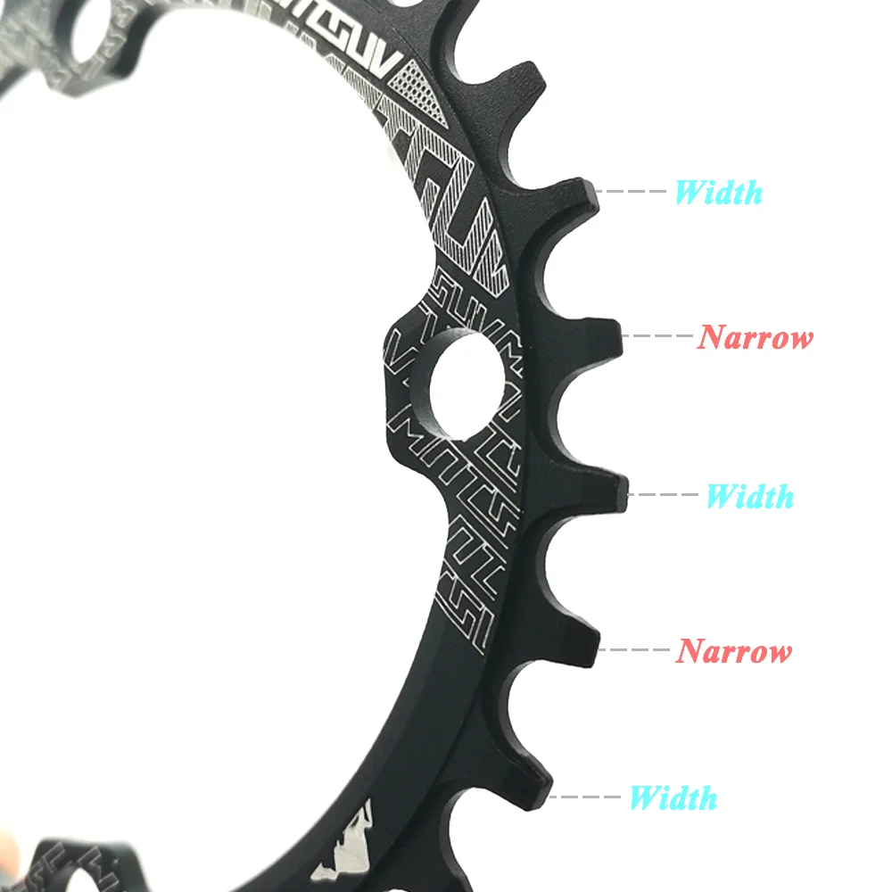 104BCD Narrow Wide Chainring,Round Oval chain ring MTB Mountain bike bicycle 104BCD 32T 34T 36T 38T crankset Tooth plate Parts