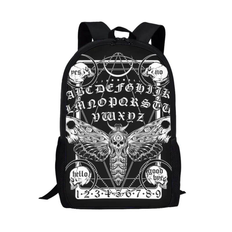 Bolsa escolar Anime Death Moth para meninos, mochila casual diária para adolescentes Mochilas de viagem para estudantes, mochila para homens e mulheres, Spirit Board