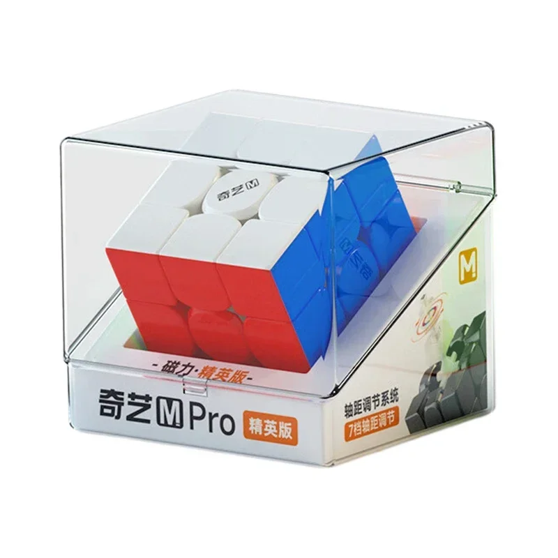 QiYi M PRO-Elite Versão 3x3 Cubo Mágico Magnético Stickerless Qiyi 3x3 M Pro Speed Puzzle Brinquedos Educativos para Crianças