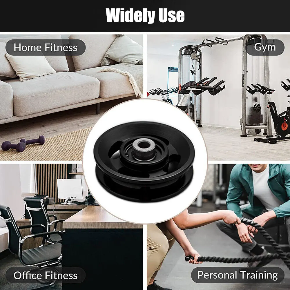 88mm Gym Bearing Pulley Wearproof Nylon Bearing Pulley Wheel Cable Universal Fitness Gum Bearing Fitness Equipment