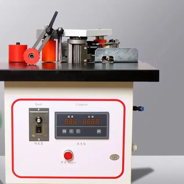 220V 1200W Automatic strip break edge banding Machine wood pvc cut itseld woodworking edge bander