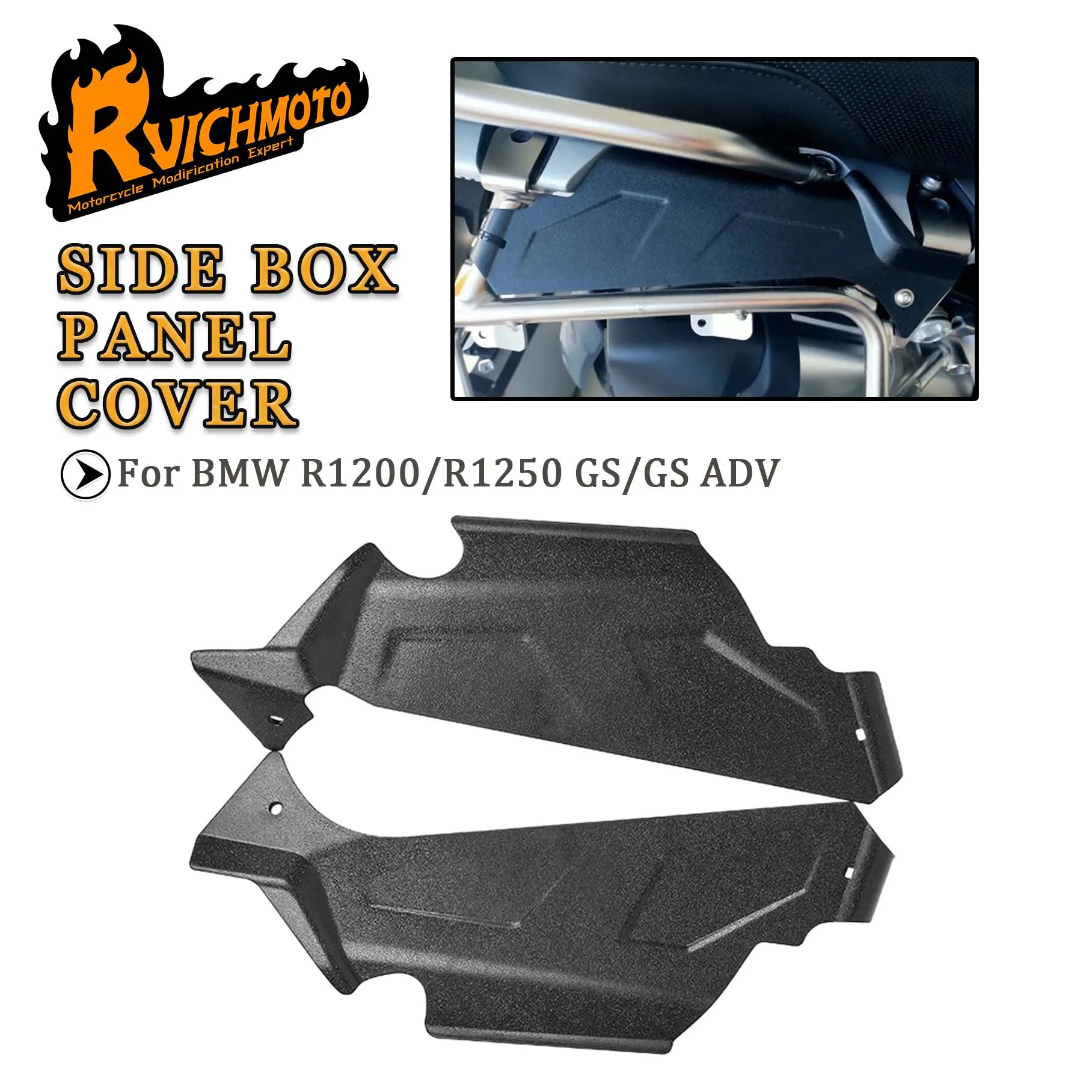 R1200 R 1200 1250 GS Motorcycle Rear Trunk Side Panel Cover For BMM R1200GS R1250GS ADV Adventure Carrier Case Guard Protector