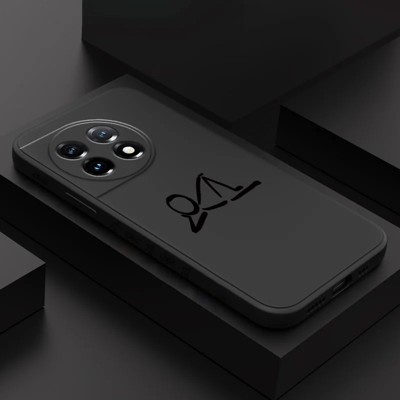 

Leisurely Line Figure Phone Case For Oneplus 13 13R 12 12R 11 11R 10 10R 10T 9R 9RT 9 8T 8 7 7T Pro 5G Liquid Silicone Cover