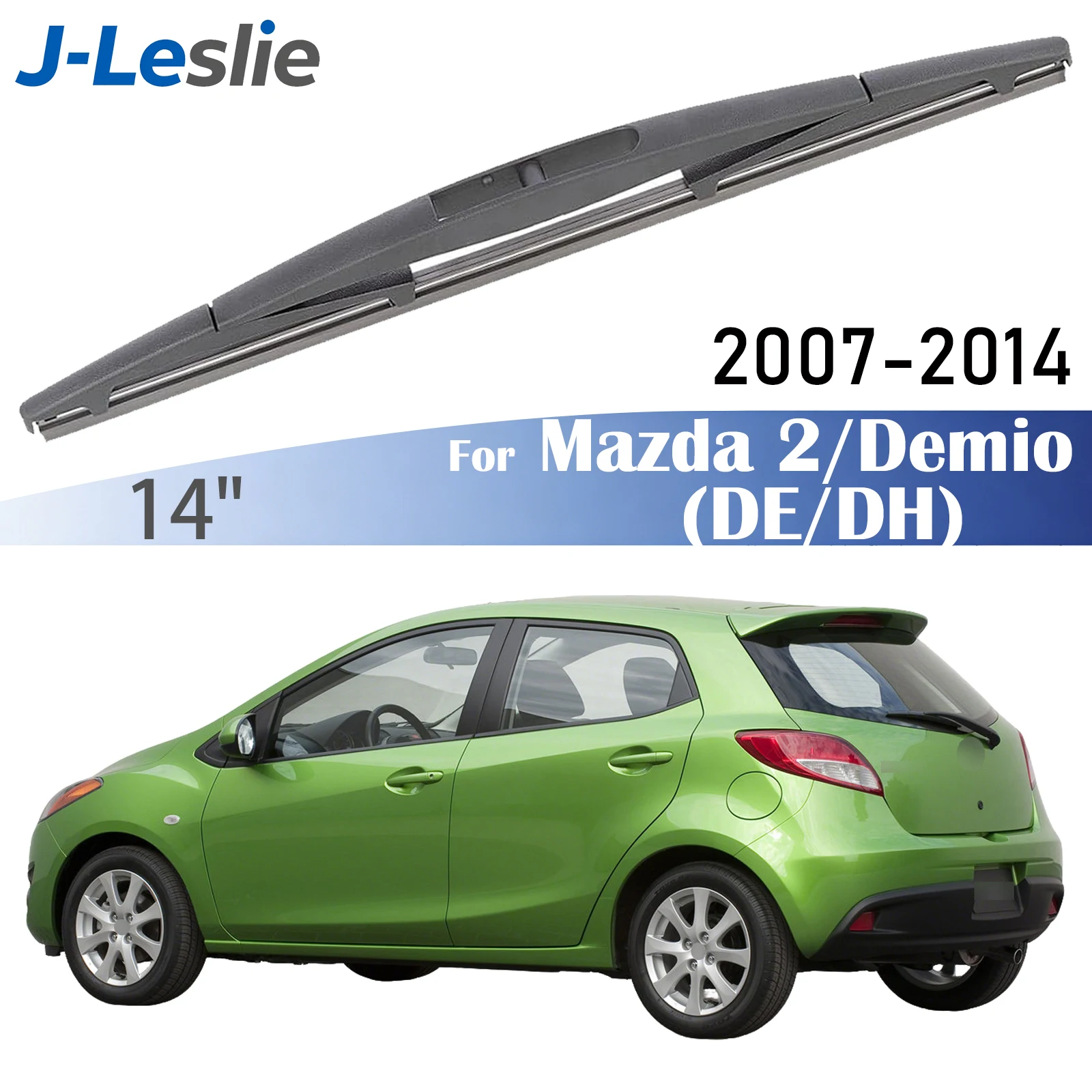 14-Zoll-Heckwischerblatt für Mazda2 Mazda 2 Demio DE DH 2007-2014 Windschutzscheibenwischer Fensterreinigungsbürsten scheibenwischer Hinten Heckwischerarm