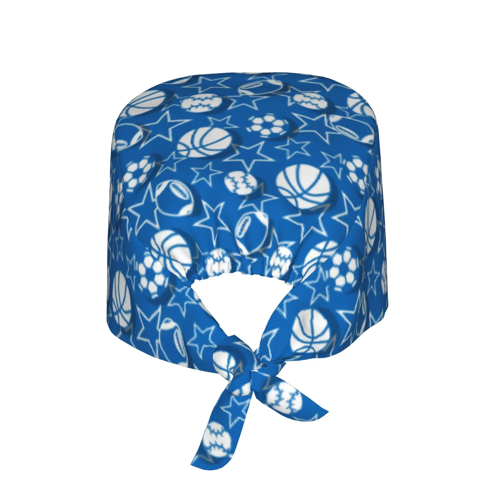 Custom Popular Football Sport Working Cap Surgical Hats Women Men  Operating Room Cap Nursing Cap Lab Works Hat