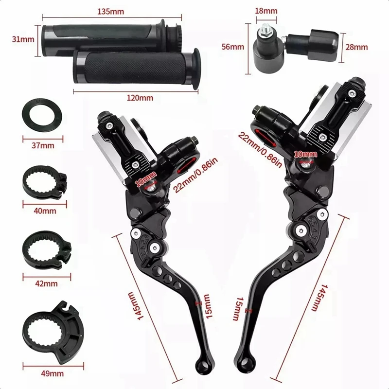 Super Sale Motorcycle Hydraulic Clutch Kit Brake Levers Master Cylinder Reservoir with Grip Brake Hose for Motocross Vento Pulsa