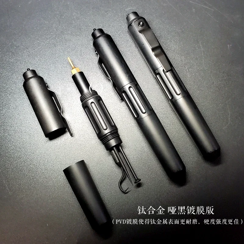 

1 PC Titanium Alloy Hook Screwdriver Bits Survival Outdoor Camping Multi-functional Gear Portable Pocket EDC Tools