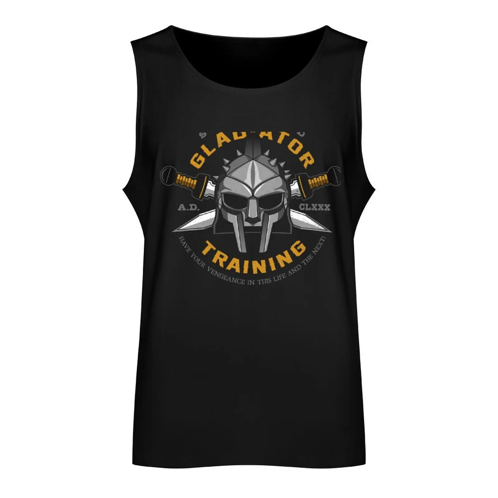 My Name is Gladiator Tank Top gym clothes man fitness bodybuilding man clothing men Men's cotton t-shirt