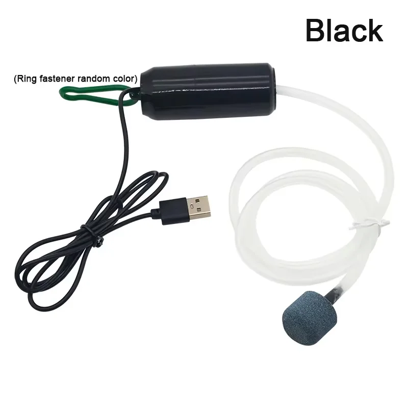 Aquarium USB-Luftpumpe Geräuscharmer Luftkompressor für Fischbecken Tragbarer Mini-Sauerstoffgenerator Belüfter Aquariumzubehör 5V