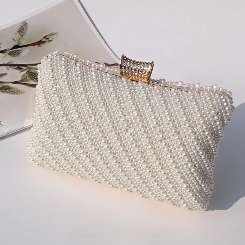 

Новинка 2025, жемчужная сумочка в стиле ретро, женский клатч для вечерних платьев и свадеб, женский клатч Qipao Sle, акриловый материал