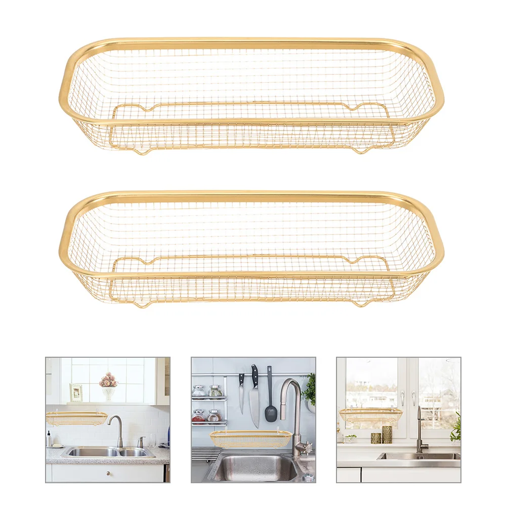 

2pcs Stainless Steel Chopsticks Basket Utensil Holder Storage Rack for Kitchen Cutlery Silverware Forks Spoons Household Gift