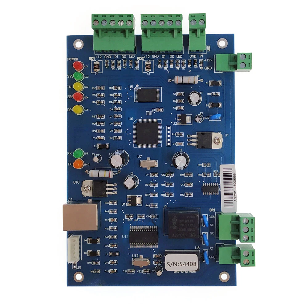 Imagem -02 - Tcp ip Access Control System Single Door Board Two Way in e Out Rfid Reader Suporte Multi-access Função Alarme de Incêndio Etc.sn:b01