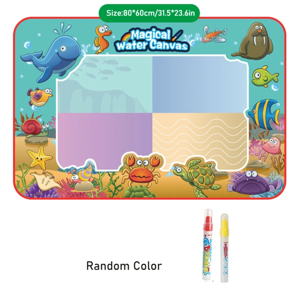 Waterschilderspeelgoed voor kinderen, magisch waterschilderboek, herbruikbare tekening, helder water schilderdoek, dekenrol