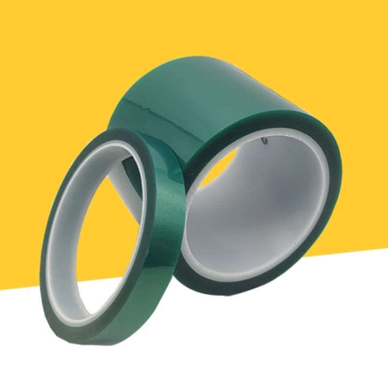 

Green Polyester High-Temperature Heat Masking Tape PET Silicone Adhesive for Painting Powder Coating Anodizing Circuit Boards
