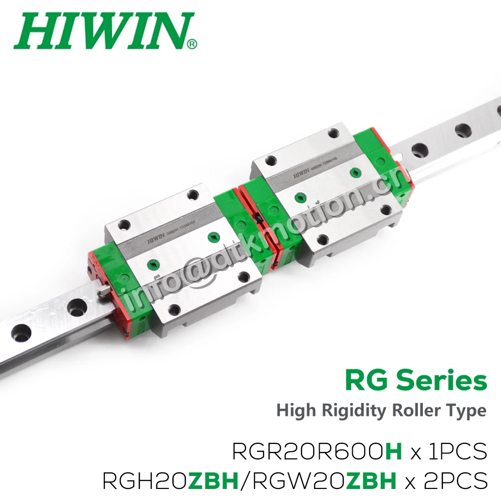 Original HIWIN RGH20 RGW20 Linear Guideways Flange Slider Linear Guides Rail Heavy-load ZBH Class Precision High Rigidity Roller