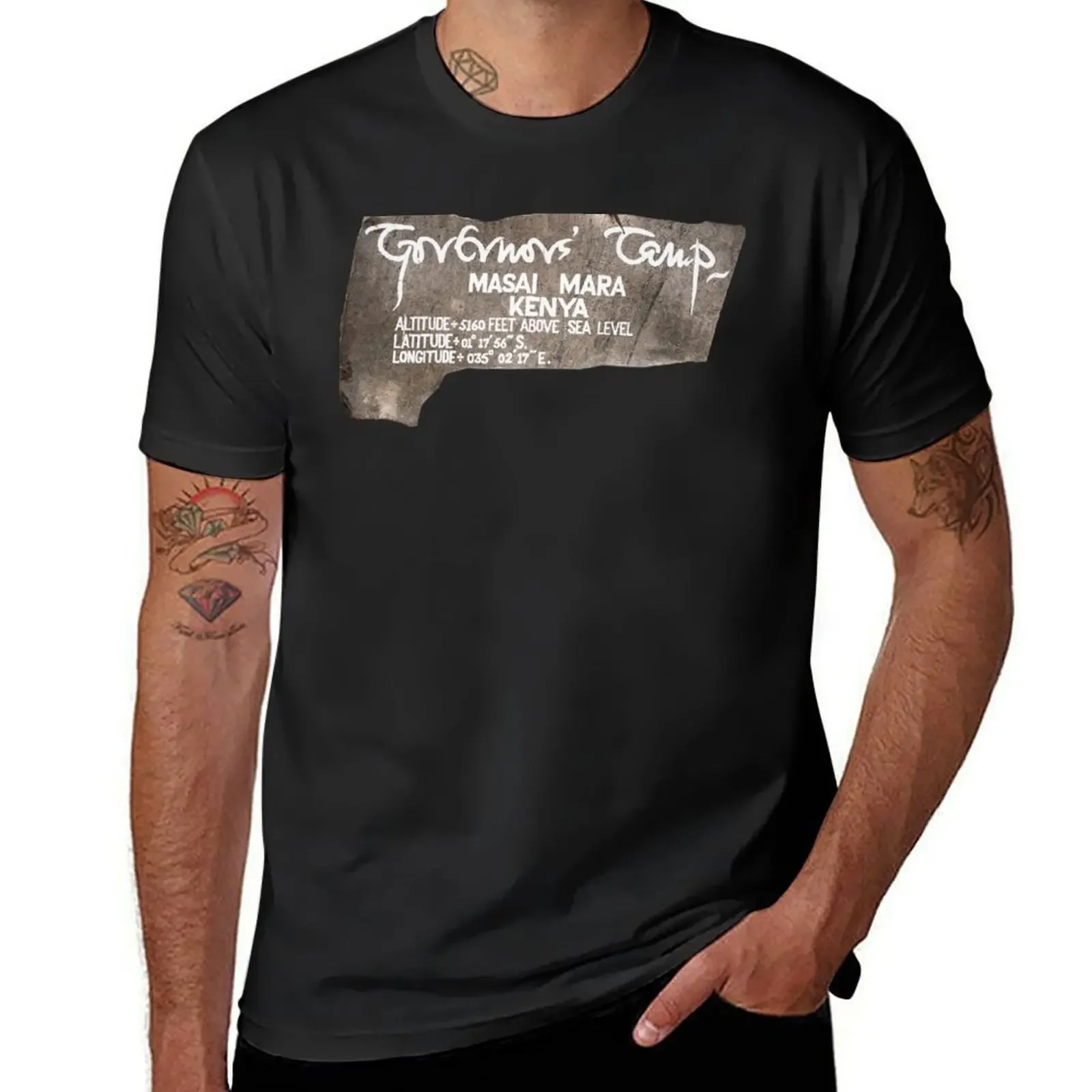 Sign to Governors Camp T-Shirt boys animal print man t shirt designer t shirt men