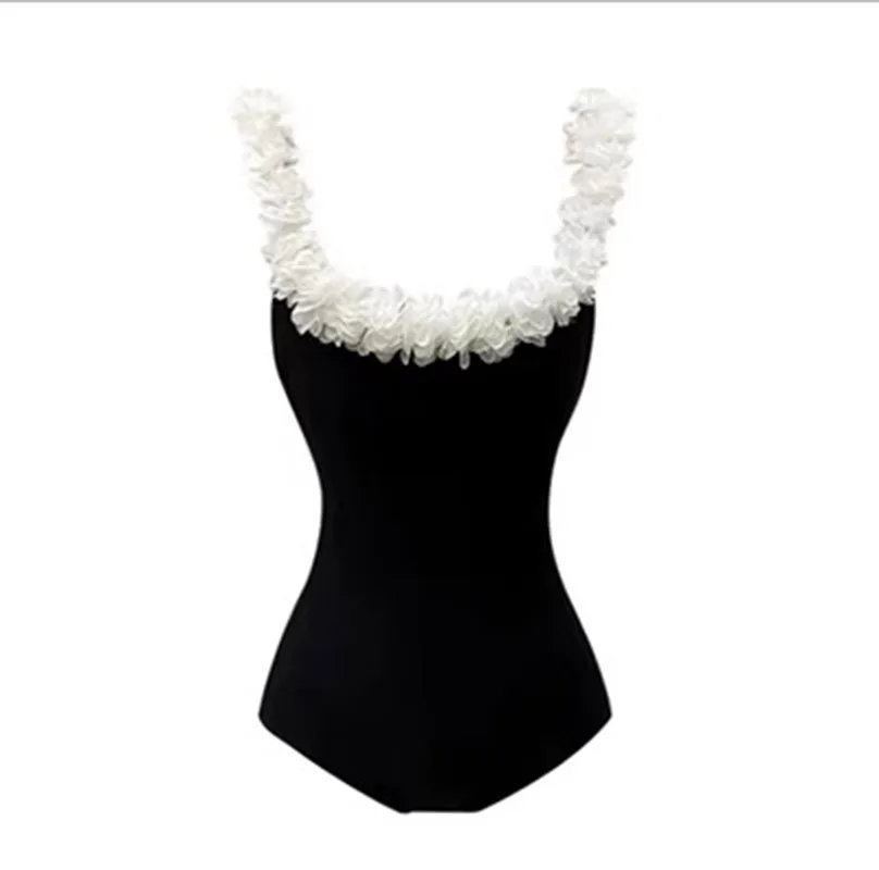 Traje de baño de una pieza con soporte de acero para primavera y playa para mujer, traje de baño sin espalda para vacaciones, estilo dulce y Sexy, nuevo artículo 2025