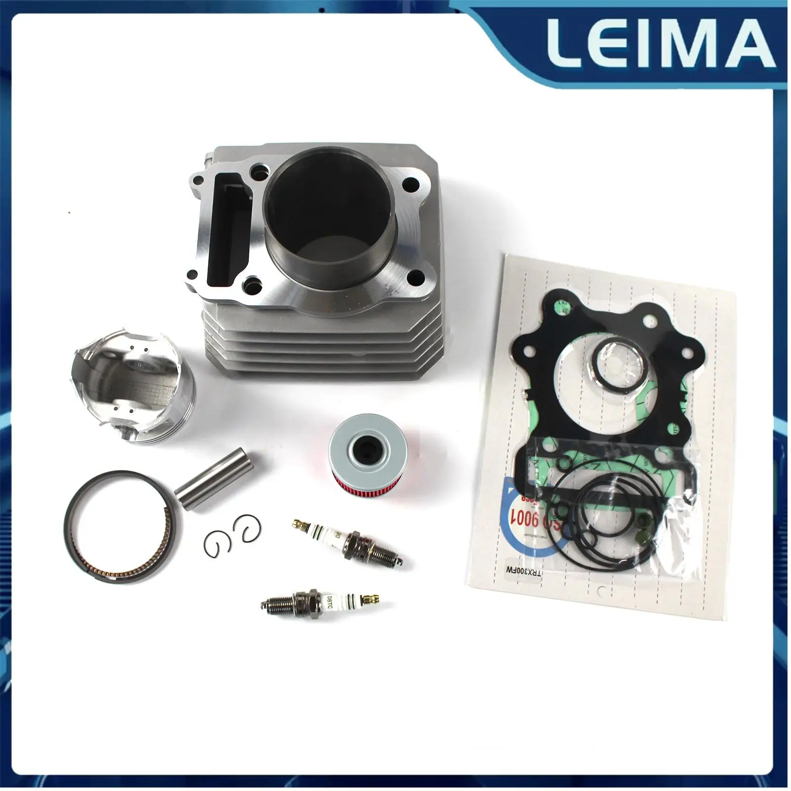 1Set 74mm Motorcycle Cylinder Top End Rebuild Kit for 1988-2000 Honda ATV TRX300 TRX300FW FOURTRAX 12000-HC4-000 12100-HC4-000